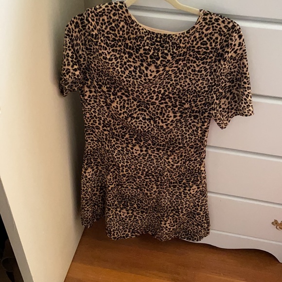 Pink Lily Leopard print button down dress - Picture 2 of 4